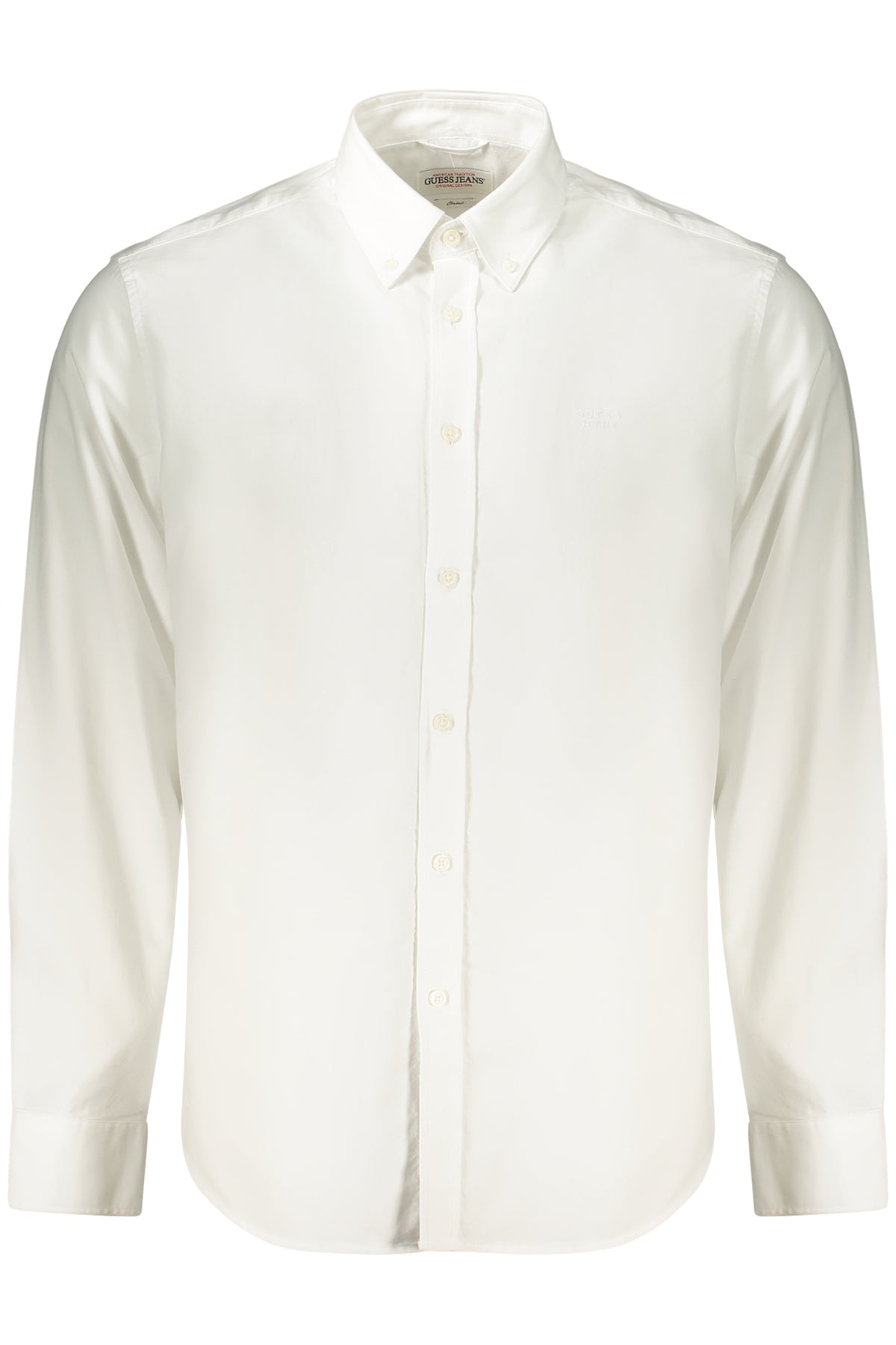 GUESS JEANS CAMICIA MANICHE LUNGHE UOMO BIANCO