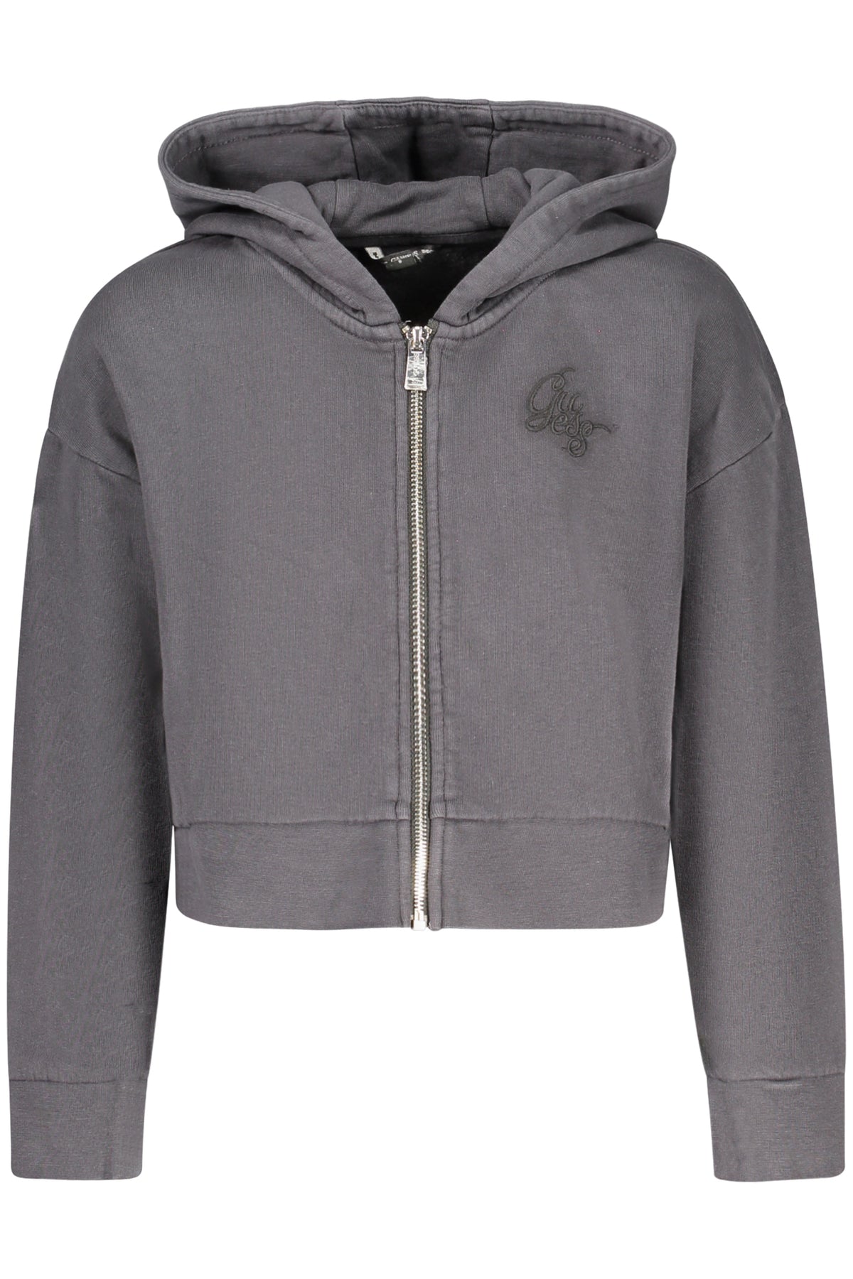 GUESS JEANS FELPA CON ZIP BAMBINA NERO