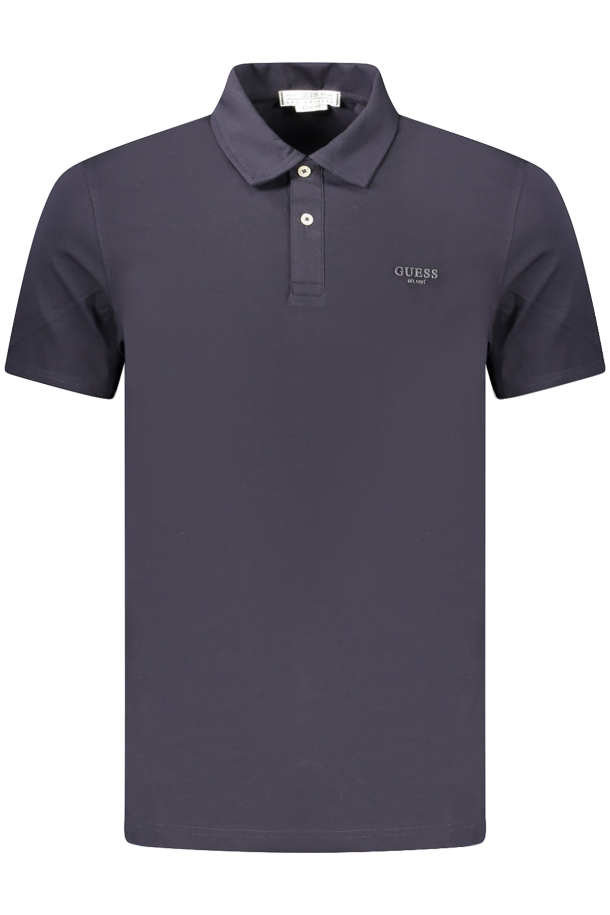 GUESS JEANS POLO MANICHE CORTE UOMO BLU