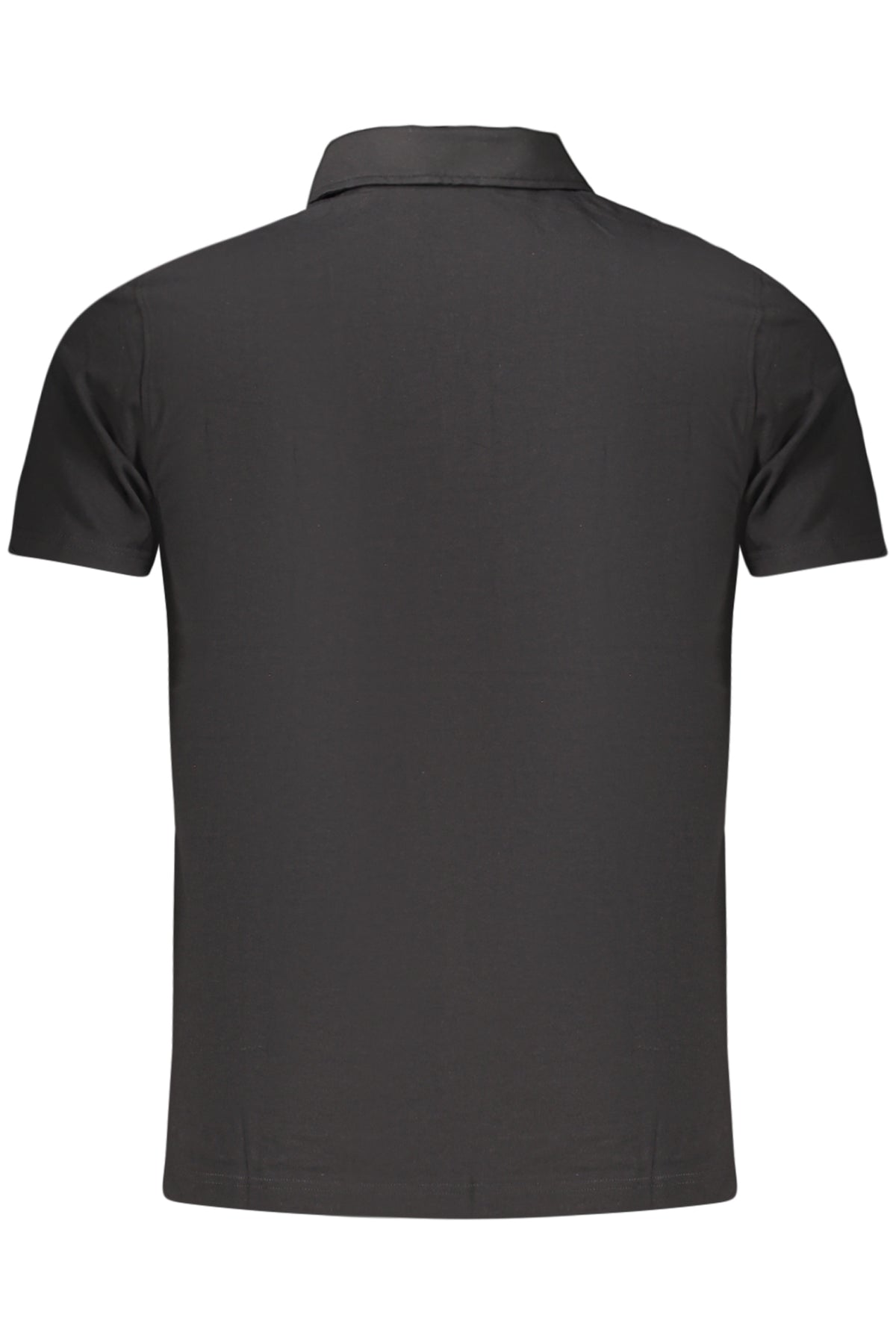 GUESS JEANS POLO MANICHE CORTE UOMO NERO