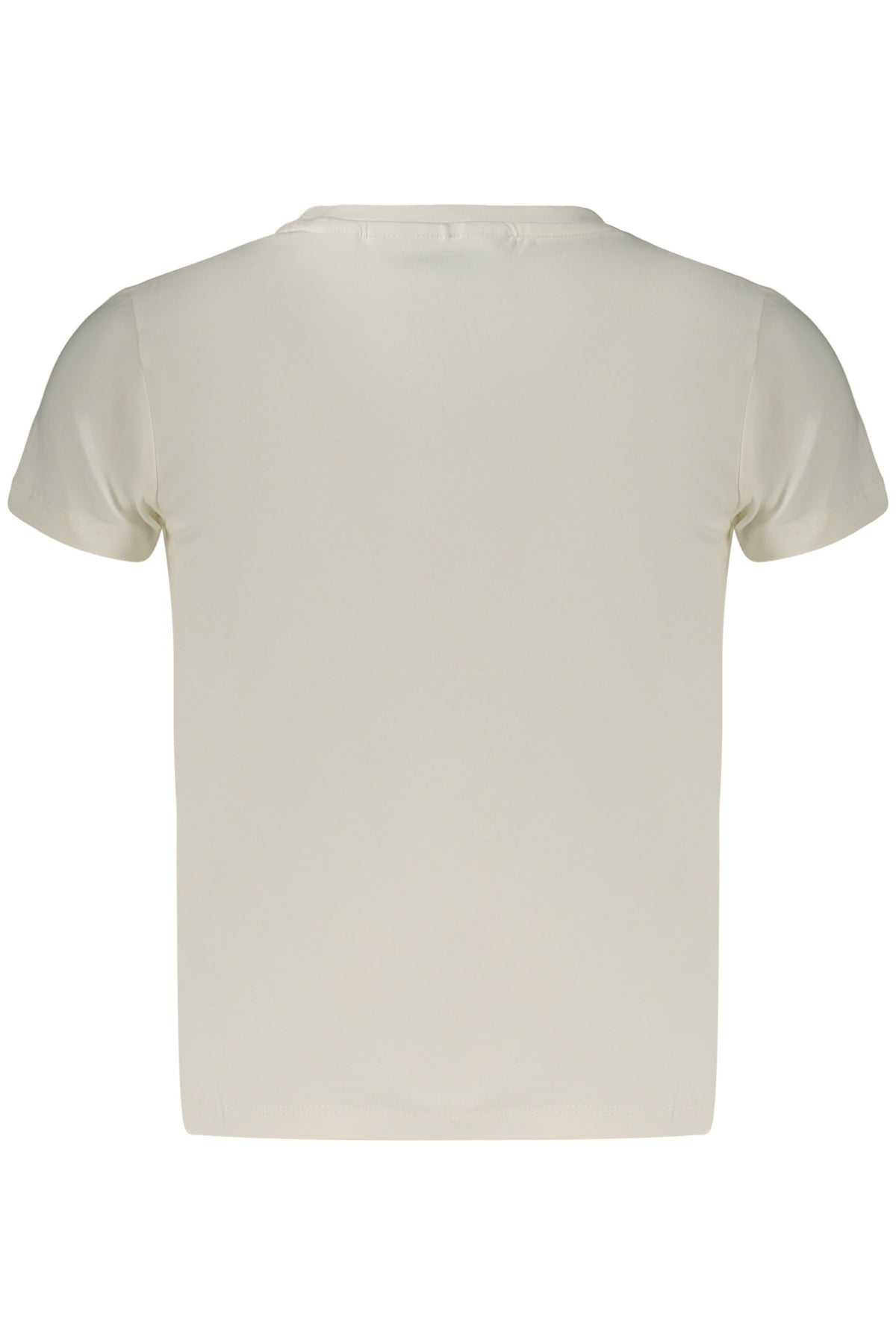 GUESS JEANS T-SHIRT MANICHE CORTE BAMBINA BIANCO