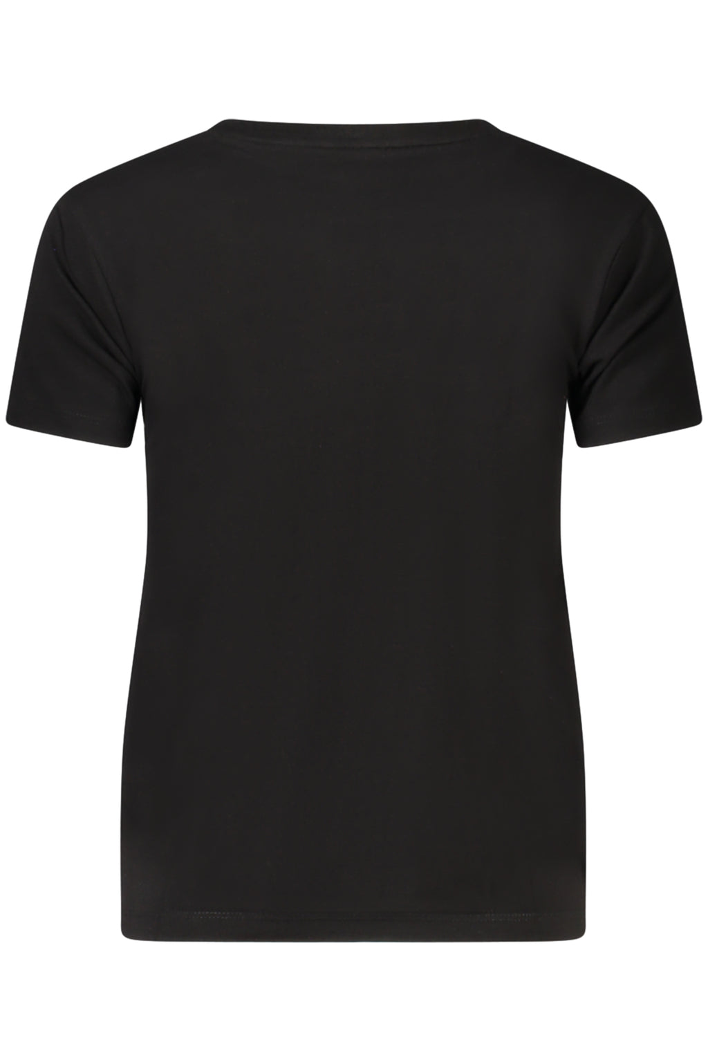 GUESS JEANS T-SHIRT MANICHE CORTE DONNA NERO