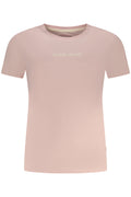 GUESS JEANS T-SHIRT MANICHE CORTE DONNA ROSA