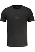 GUESS JEANS T-SHIRT MANICHE CORTE UOMO NERO