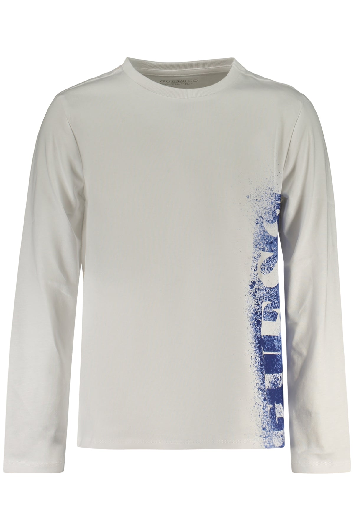 GUESS JEANS T-SHIRT MANICHE LUNGHE BAMBINO BIANCO