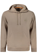 HUGO BOSS FELPA SENZA ZIP UOMO MARRONE