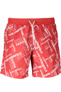 KARL LAGERFELD BEACHWEAR COSTUME PARTE SOTTO UOMO ROSSO