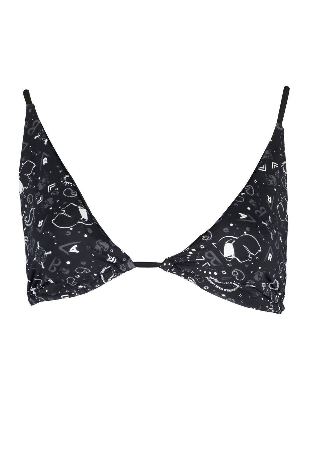 KARL LAGERFELD COSTUME PARTE SOPRA DONNA NERO
