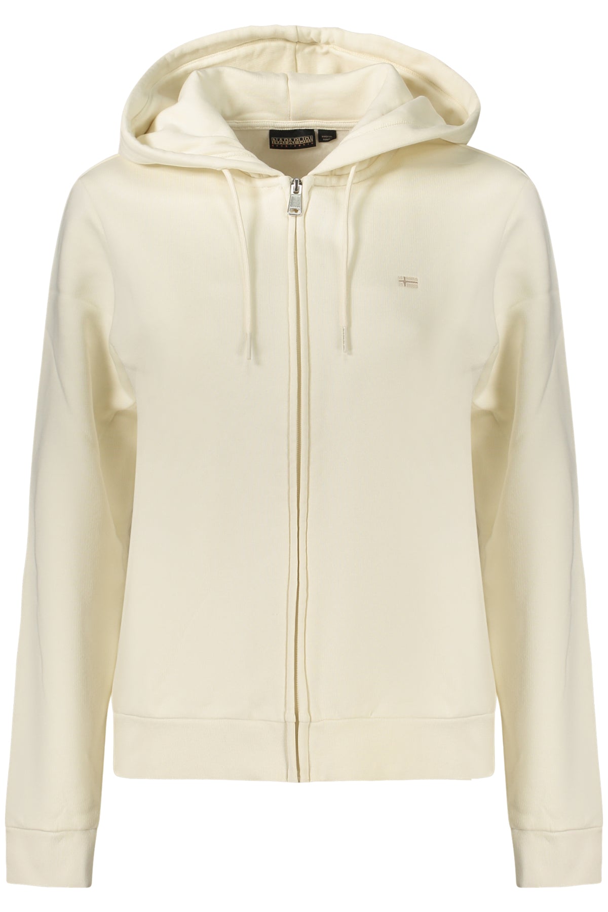 NAPAPIJRI FELPA CON ZIP DONNA BIANCO