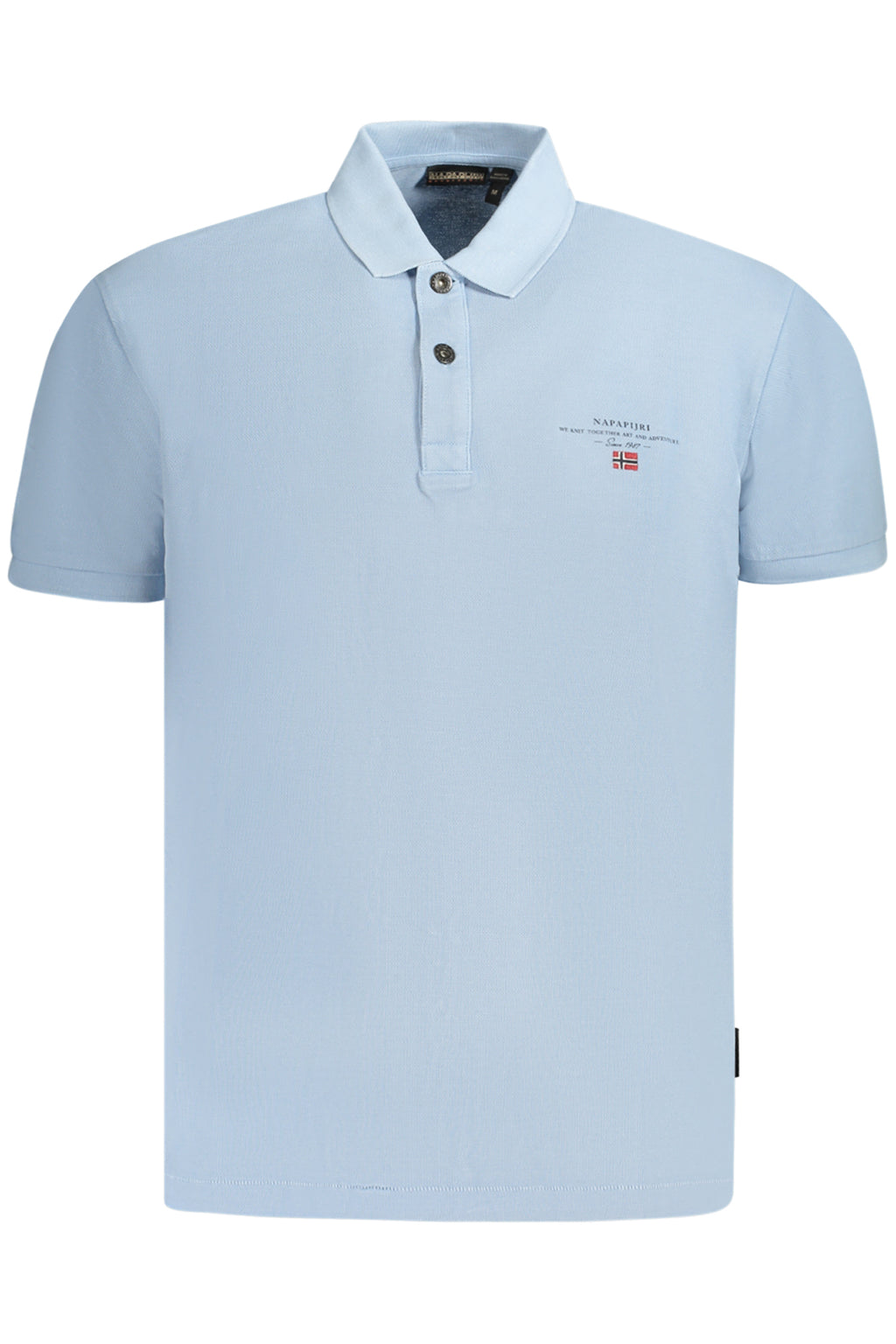 NAPAPIJRI POLO MANICHE CORTE UOMO AZZURRO