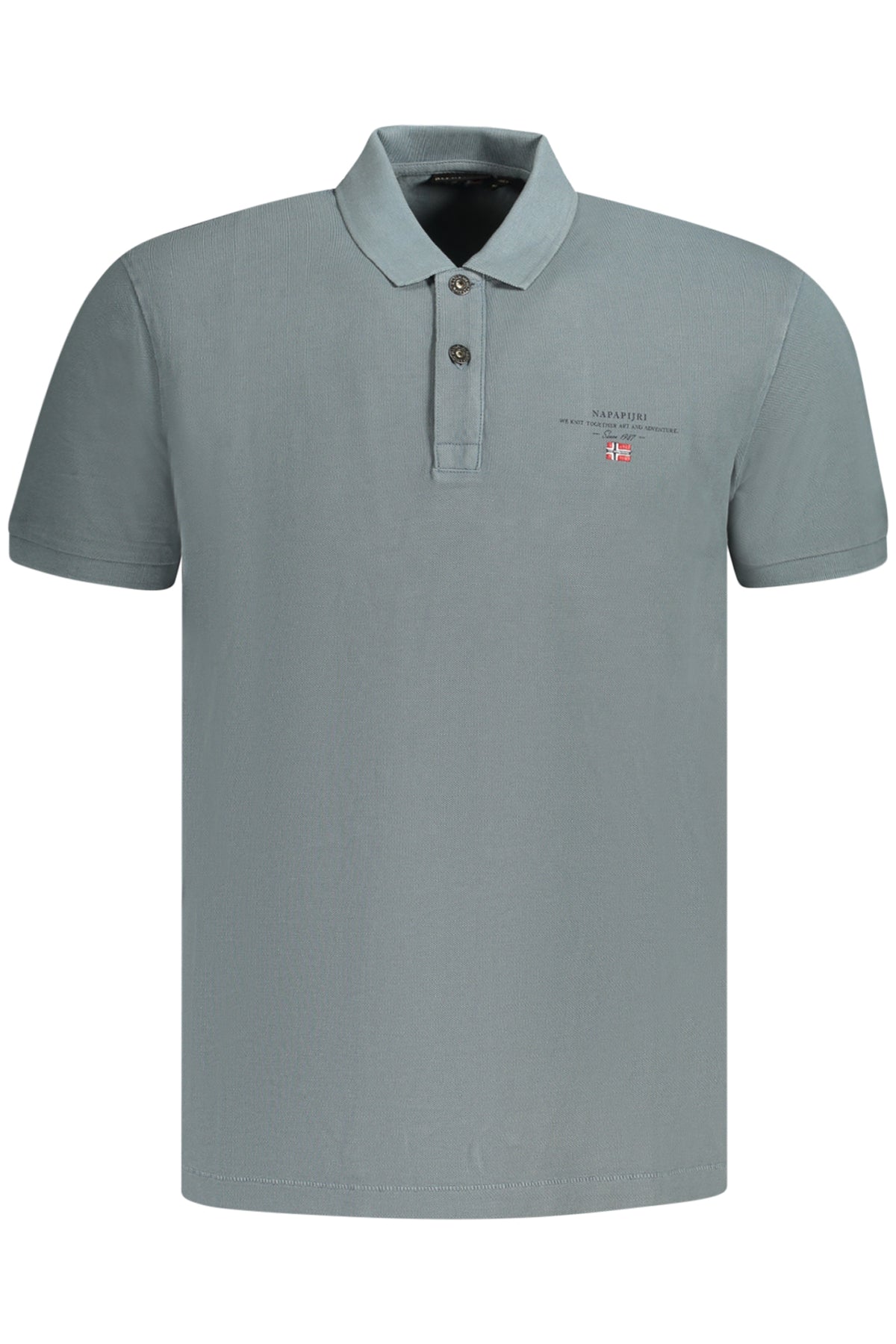 NAPAPIJRI POLO MANICHE CORTE UOMO GRIGIO