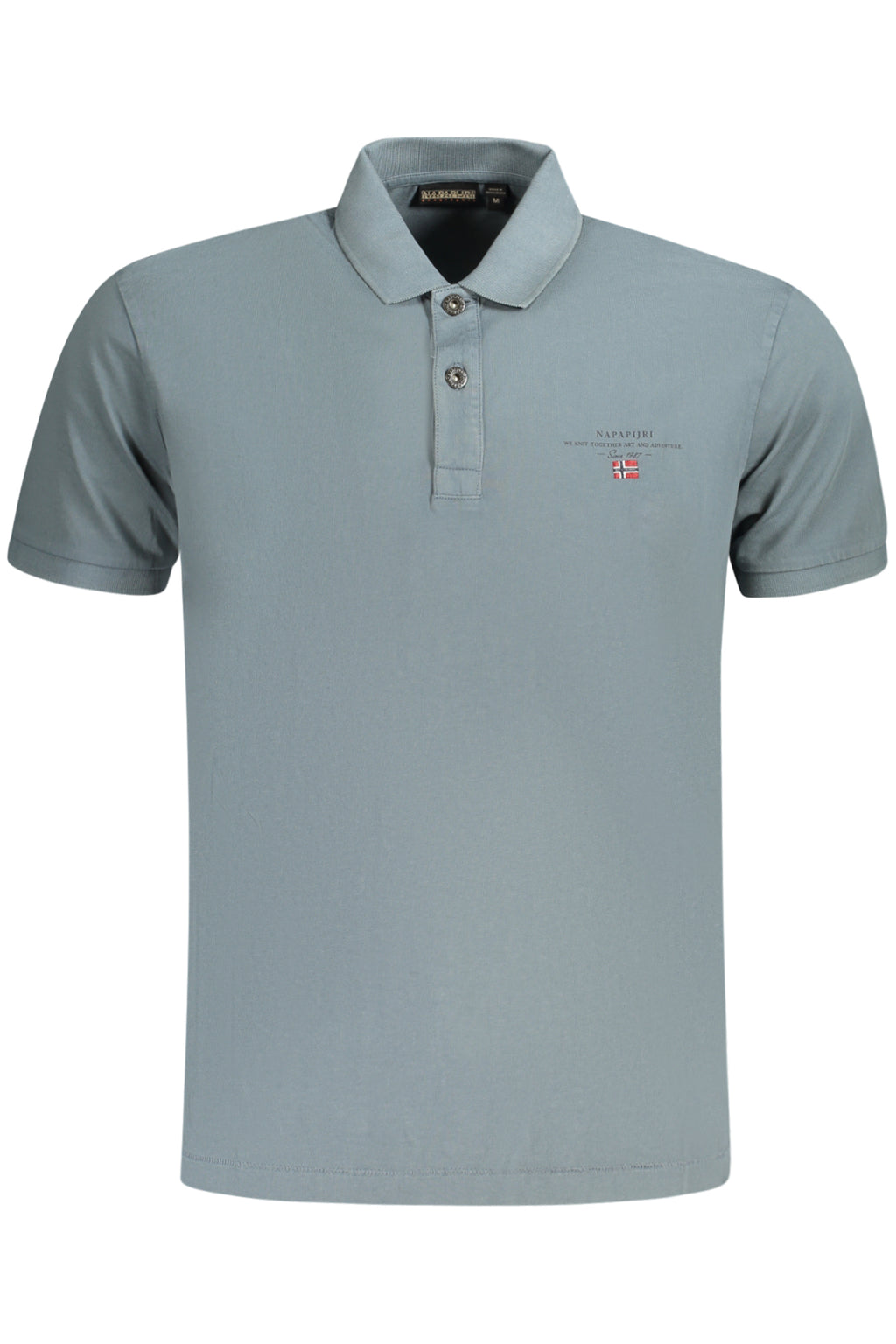 NAPAPIJRI POLO MANICHE CORTE UOMO GRIGIO