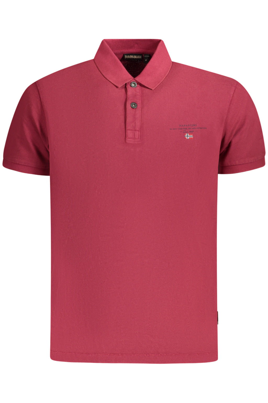 NAPAPIJRI POLO MANICHE CORTE UOMO ROSSO