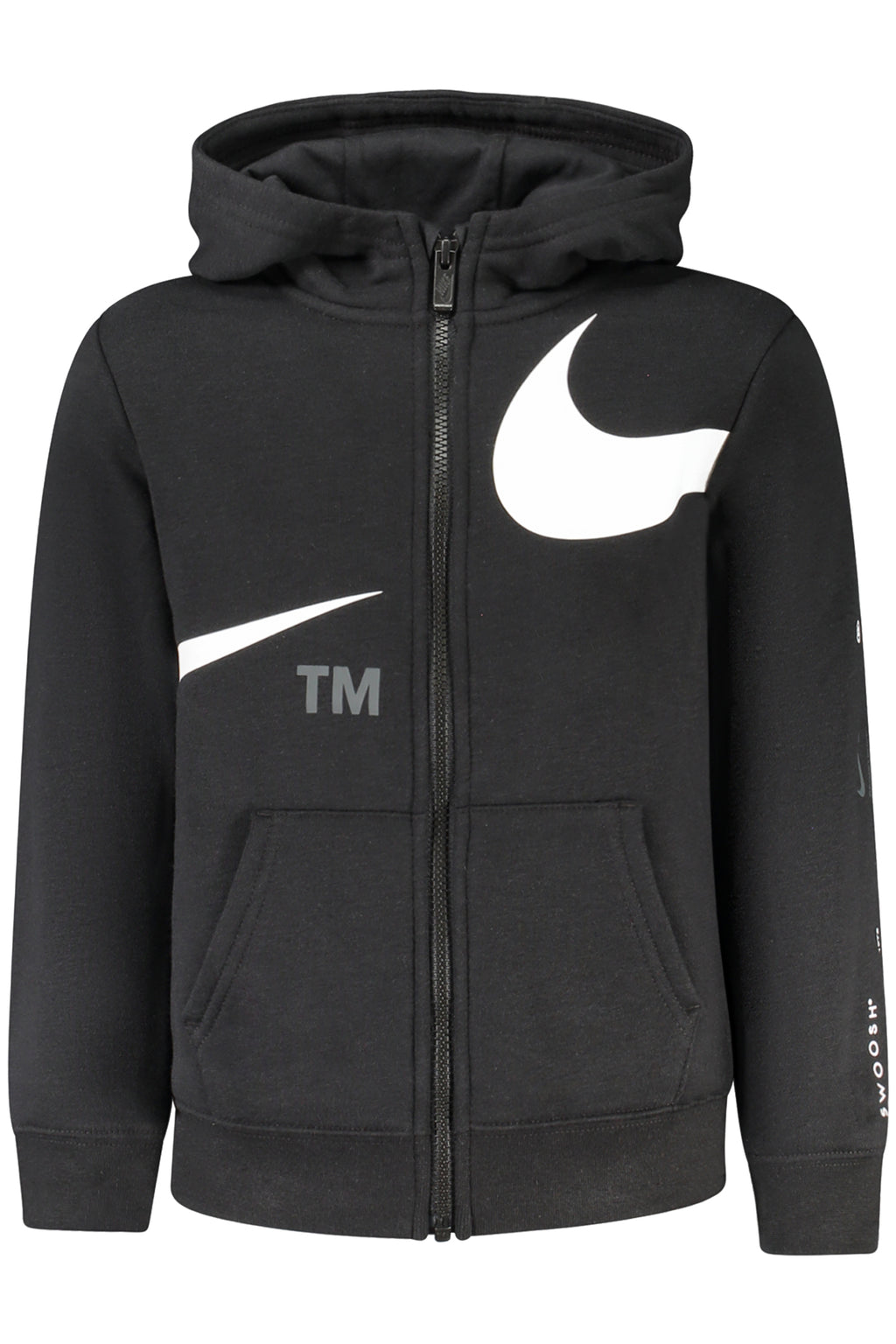 NIKE FELPA CON ZIP BAMBINO NERO