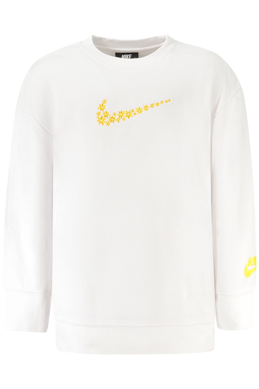 NIKE FELPA SENZA ZIP BAMBINA BIANCO