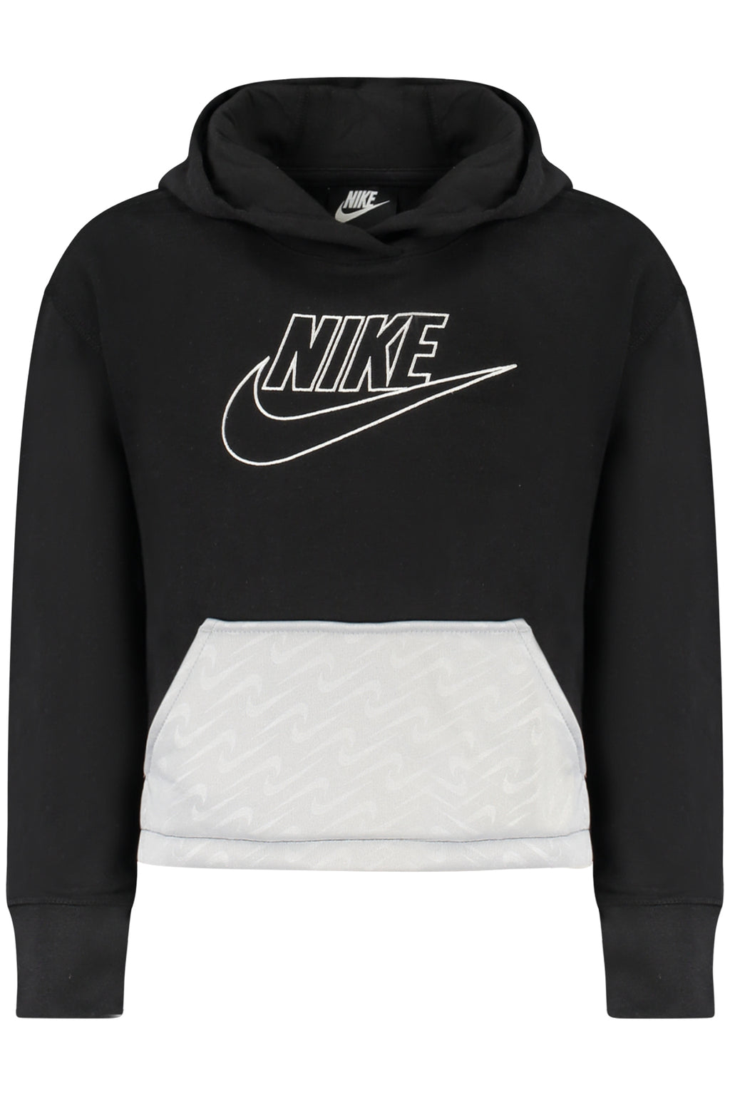 NIKE FELPA SENZA ZIP BAMBINA NERO