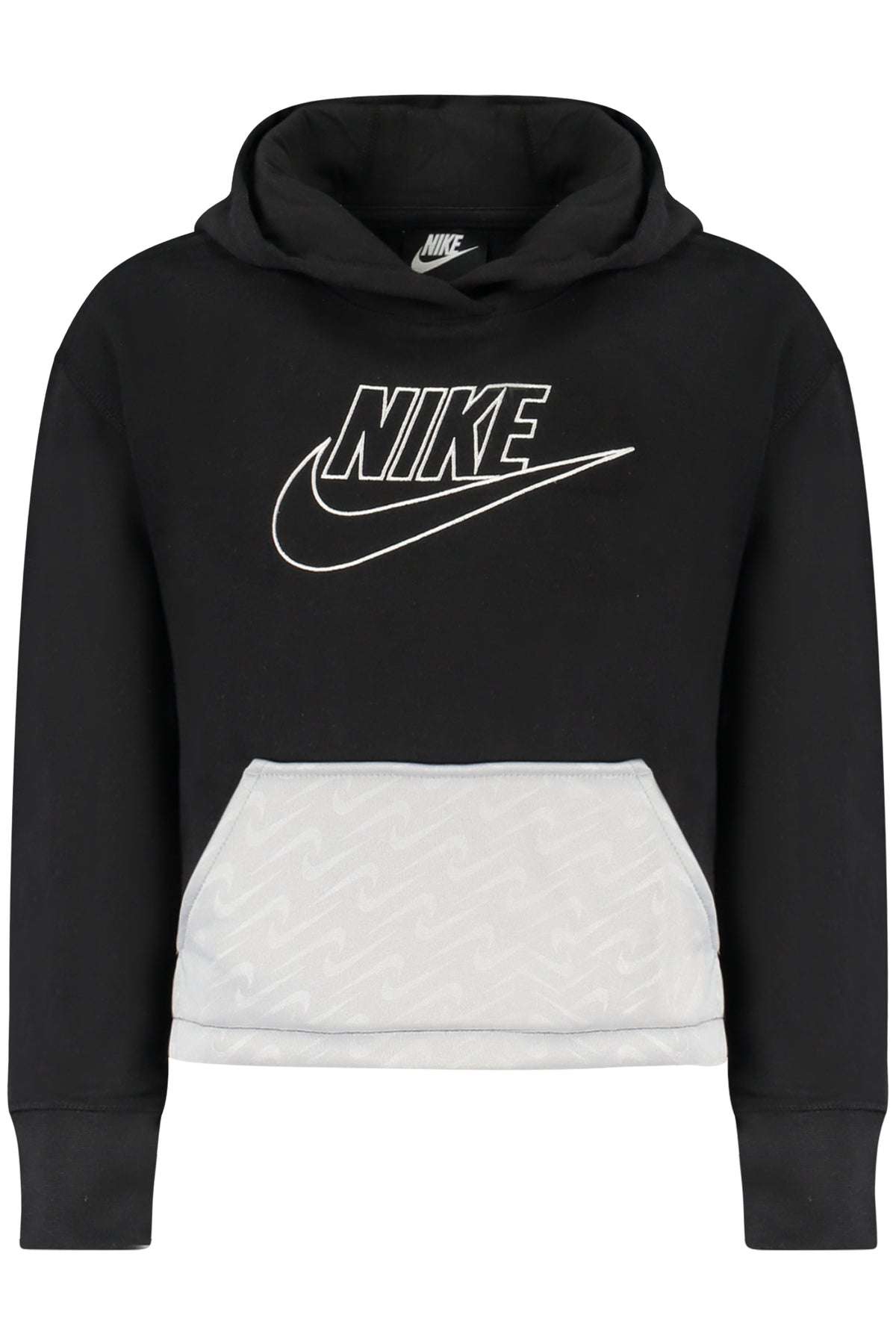 NIKE FELPA SENZA ZIP BAMBINA NERO