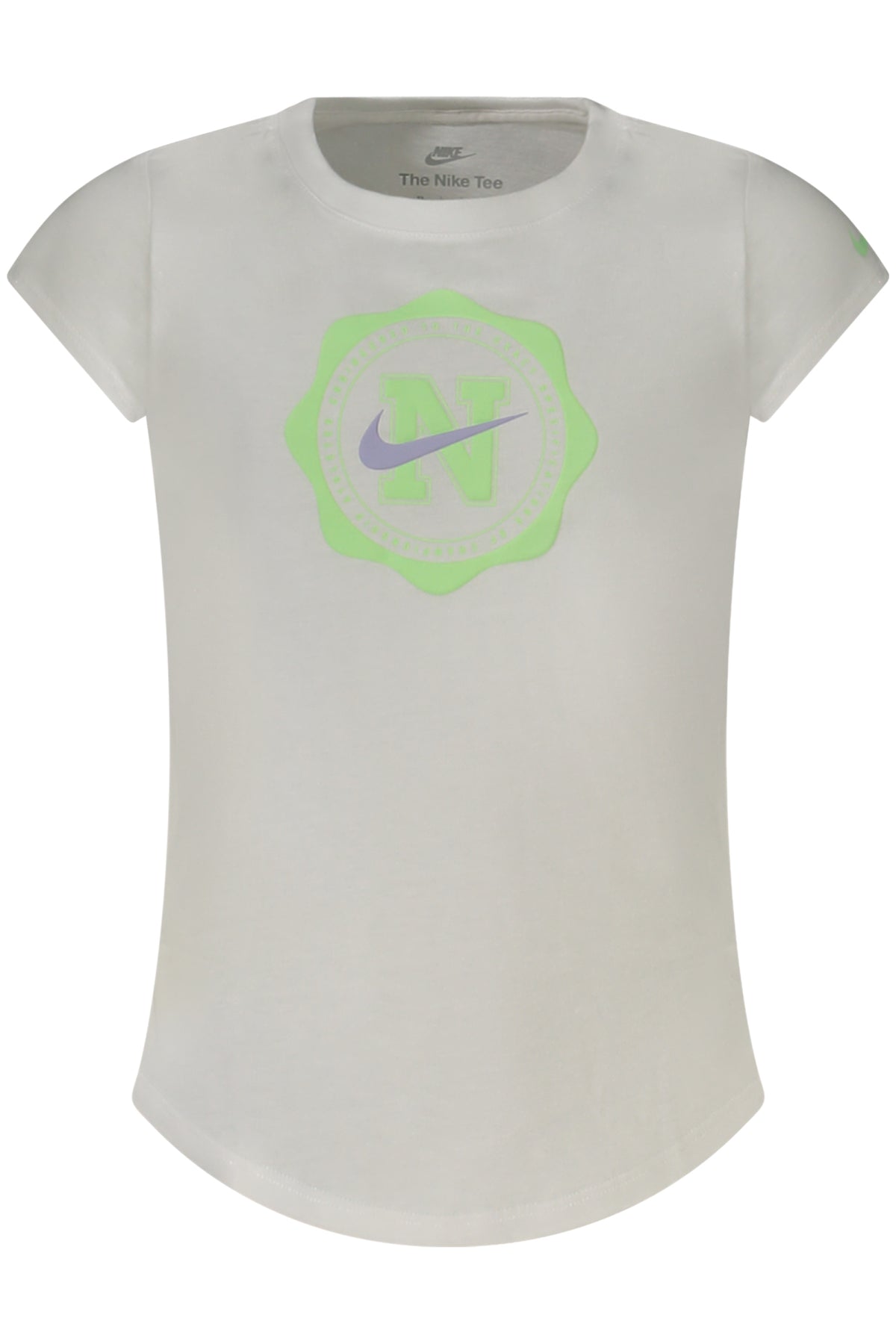 NIKE T-SHIRT MANICHE CORTE BAMBINA BIANCO