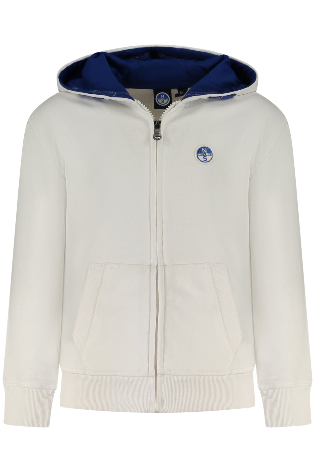 NORTH SAILS FELPA CON ZIP BAMBINO BIANCO
