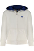 NORTH SAILS FELPA CON ZIP BAMBINO BIANCO
