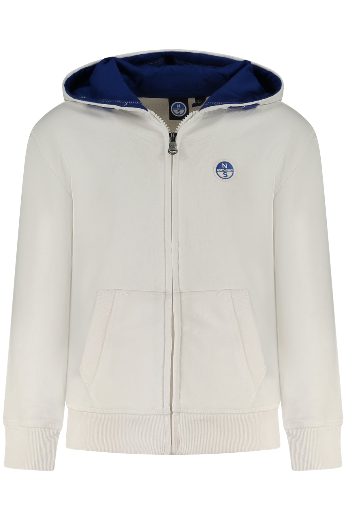 NORTH SAILS FELPA CON ZIP BAMBINO BIANCO