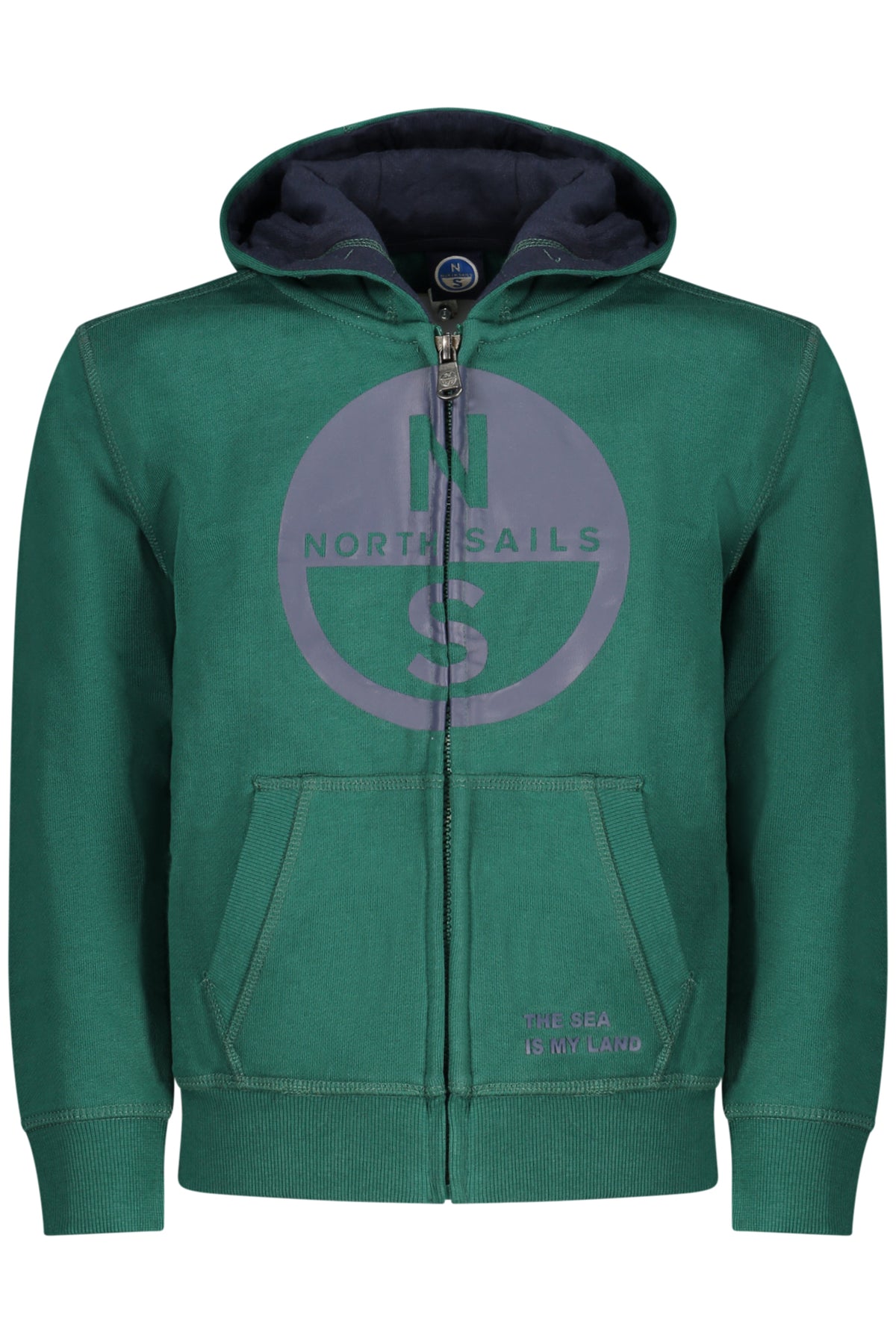 NORTH SAILS FELPA CON ZIP BAMBINO VERDE