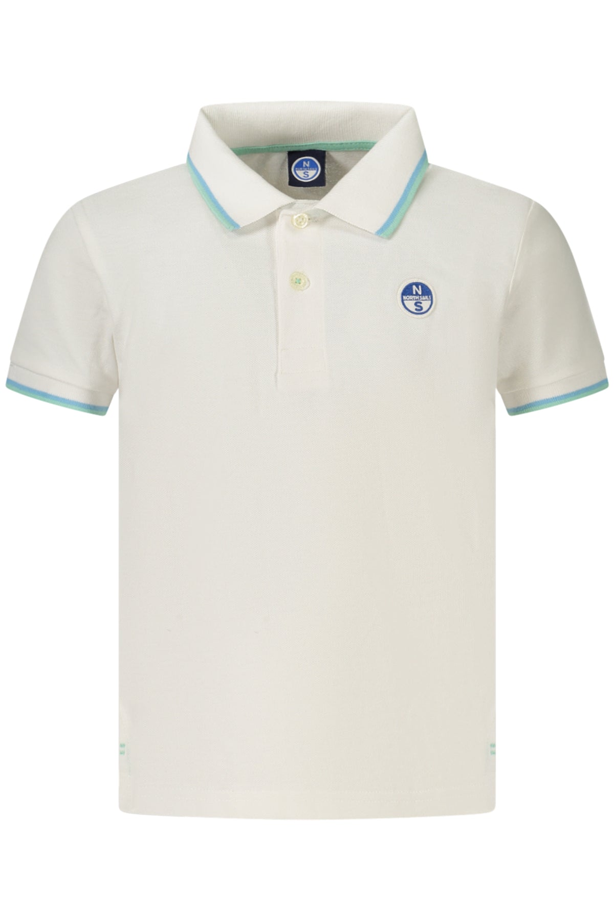 NORTH SAILS POLO MANICHE CORTE BAMBINO BIANCO