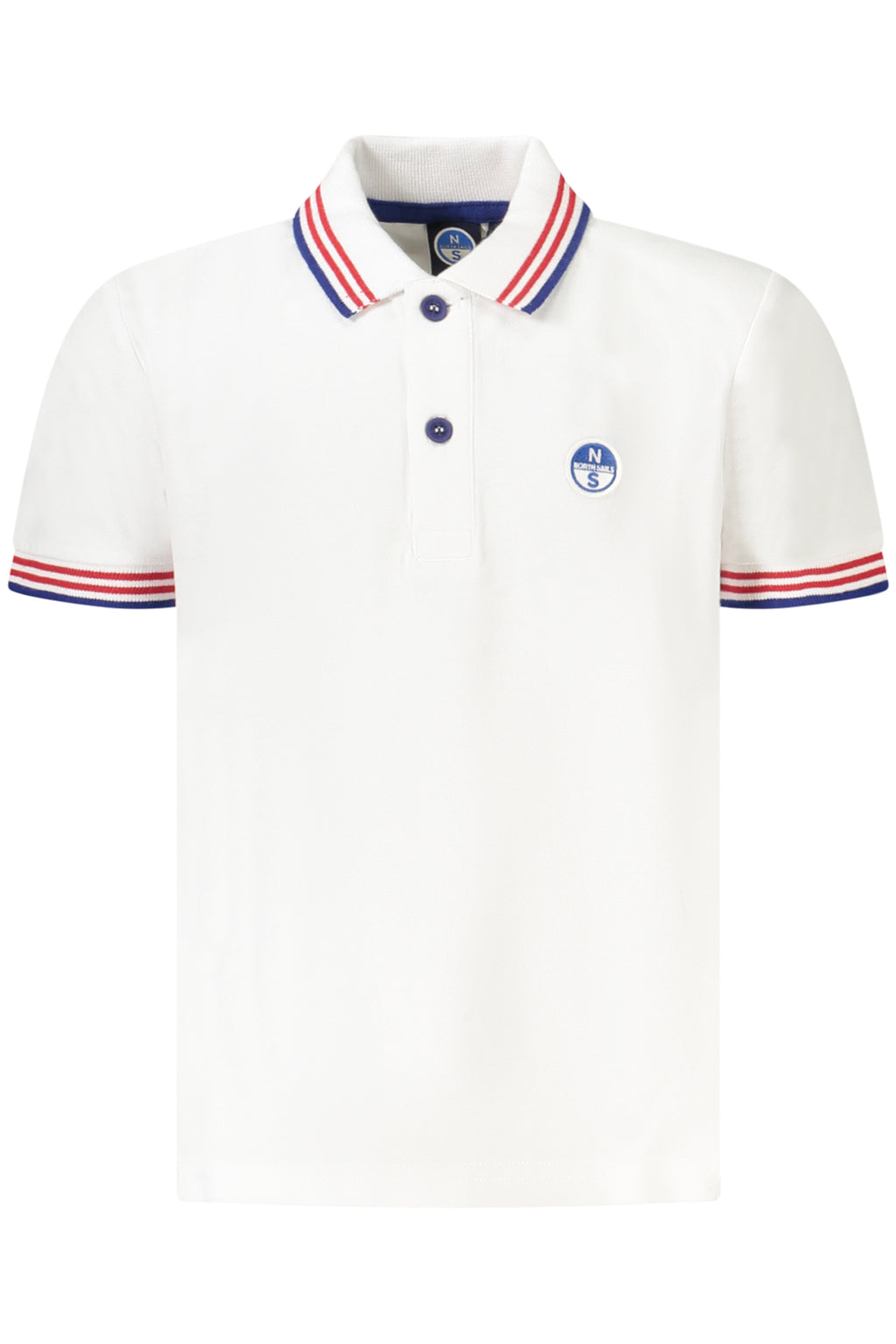 NORTH SAILS POLO MANICHE CORTE BAMBINO BIANCO