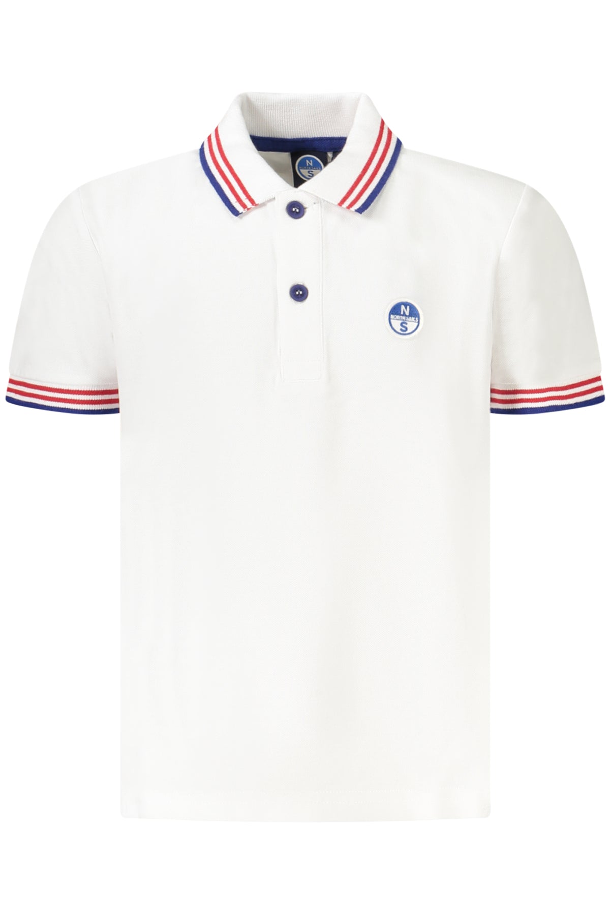 NORTH SAILS POLO MANICHE CORTE BAMBINO BIANCO