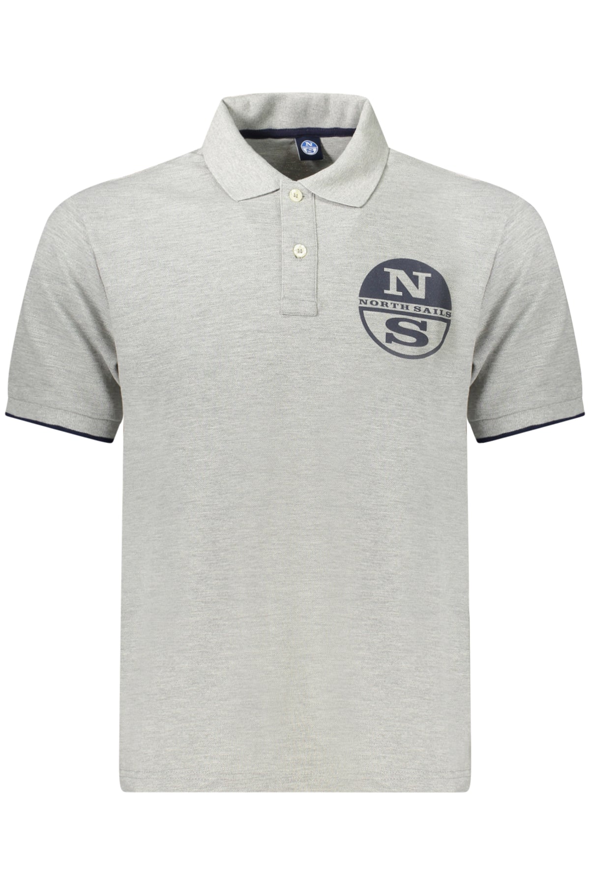 NORTH SAILS POLO MANICHE CORTE UOMO GRIGIO