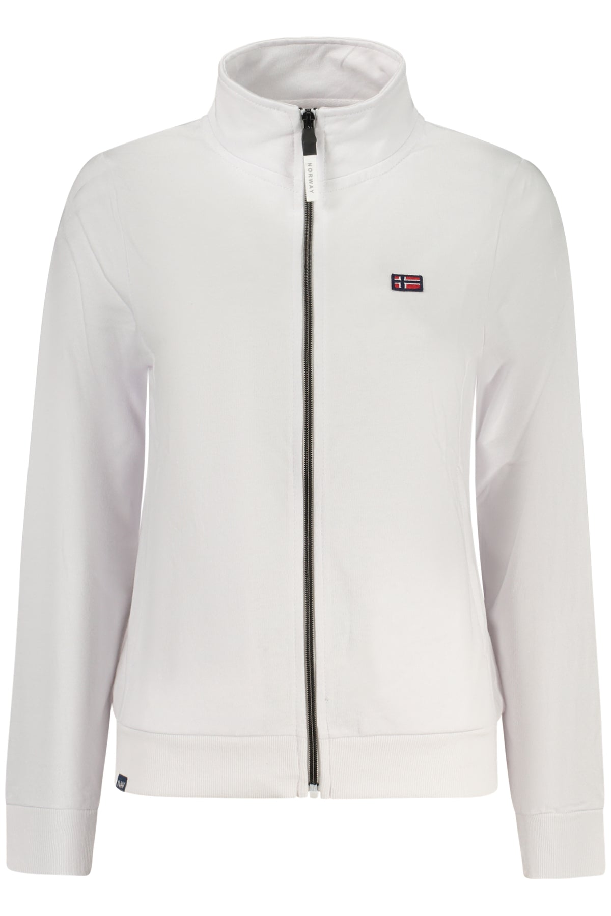NORWAY 1963 FELPA CON ZIP DONNA BIANCO