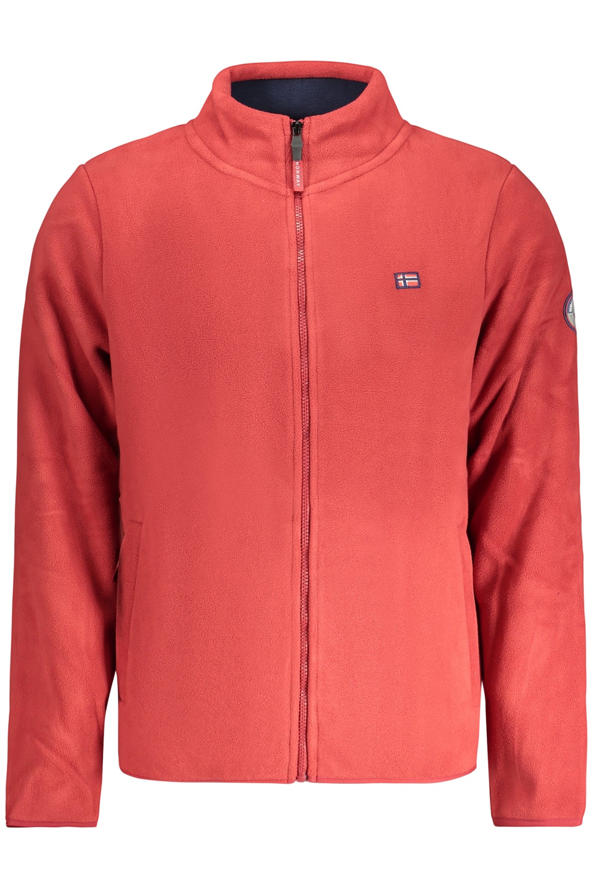 NORWAY 1963 FELPA CON ZIP UOMO ROSSO