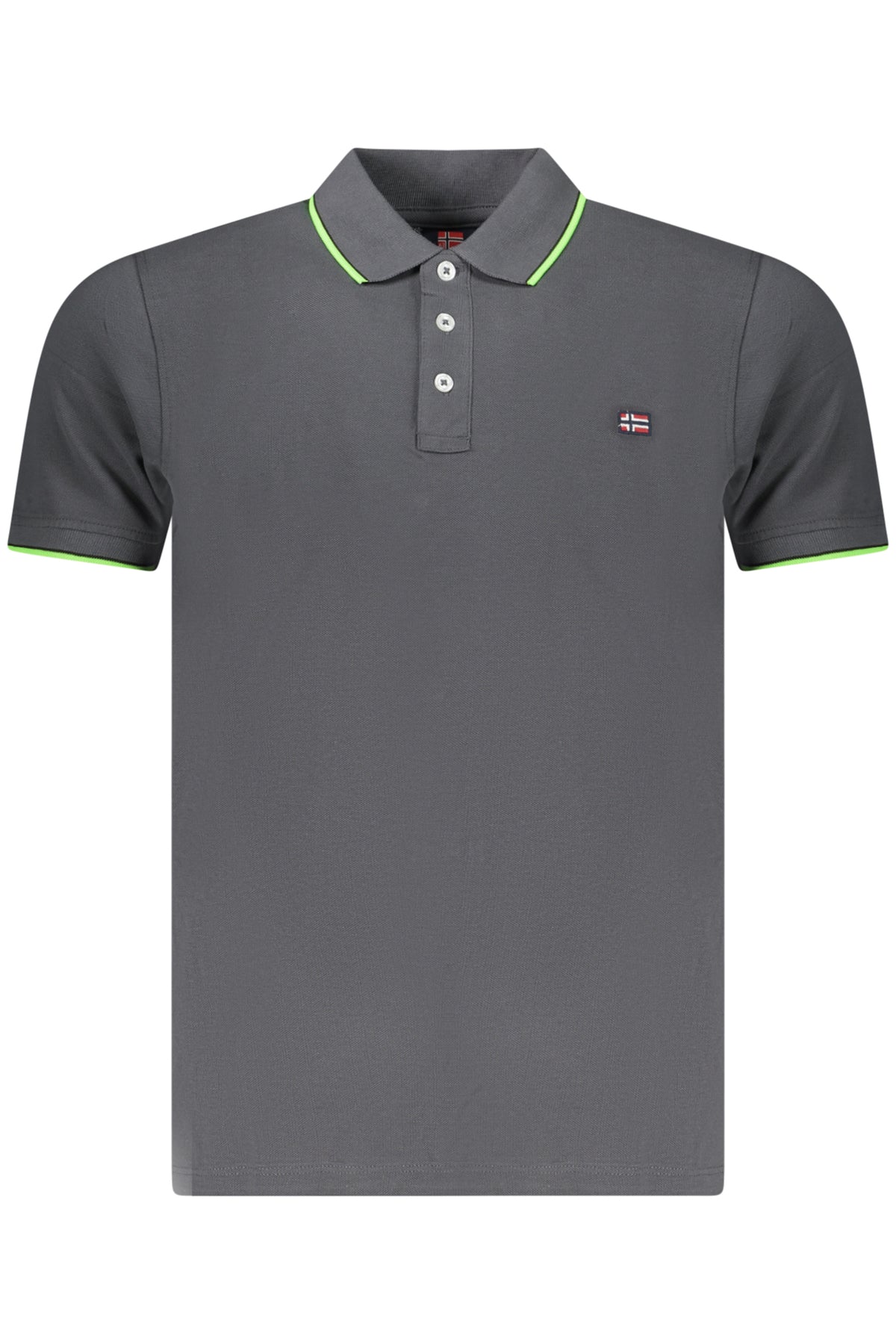 NORWAY 1963 POLO MANICHE CORTE UOMO GRIGIO