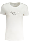 PEPE JEANS T-SHIRT MANICHE CORTE DONNA BIANCO