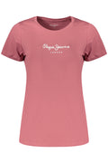 PEPE JEANS T-SHIRT MANICHE CORTE DONNA ROSA