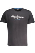 PEPE JEANS T-SHIRT MANICHE CORTE UOMO NERO