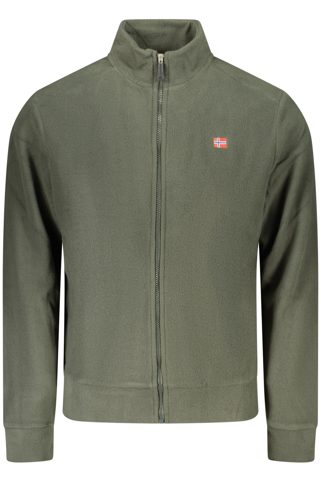 THE NORTH STONE FELPA CON ZIP UOMO VERDE