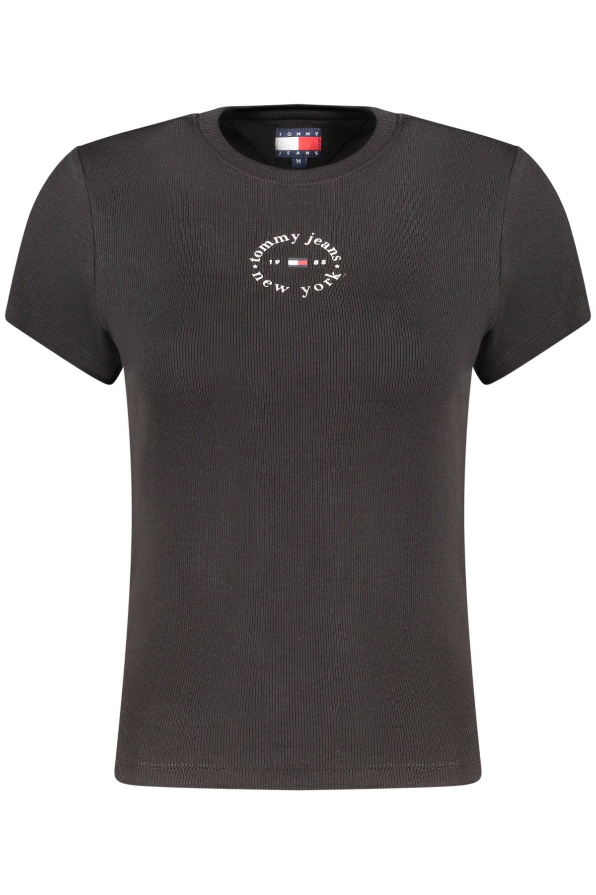 TOMMY HILFIGER T-SHIRT MANICHE CORTE DONNA NERO