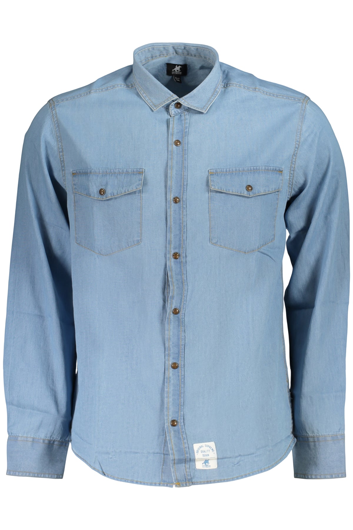 U.S. GRAND CAMICIA MANICHE LUNGHE UOMO AZZURRO