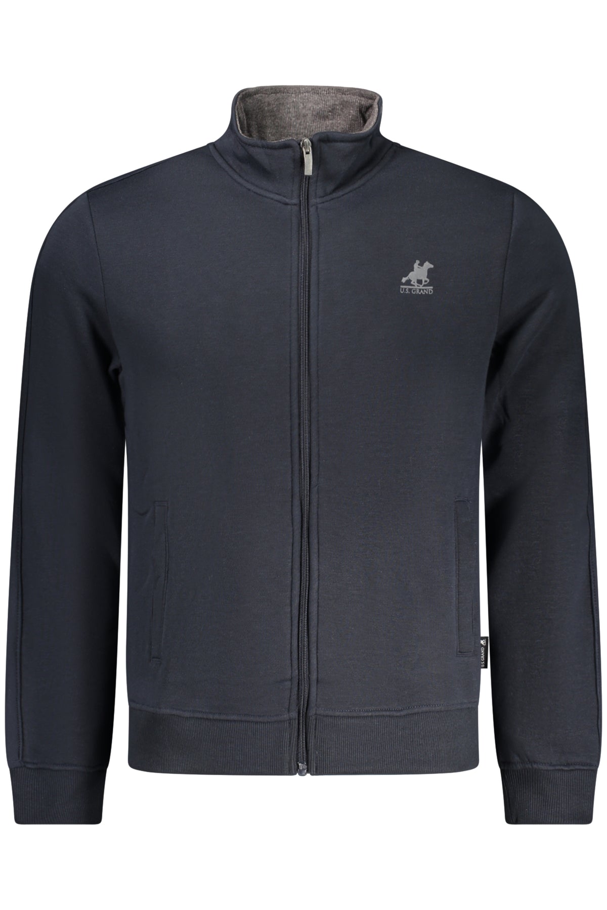 U.S. GRAND FELPA CON ZIP UOMO BLU