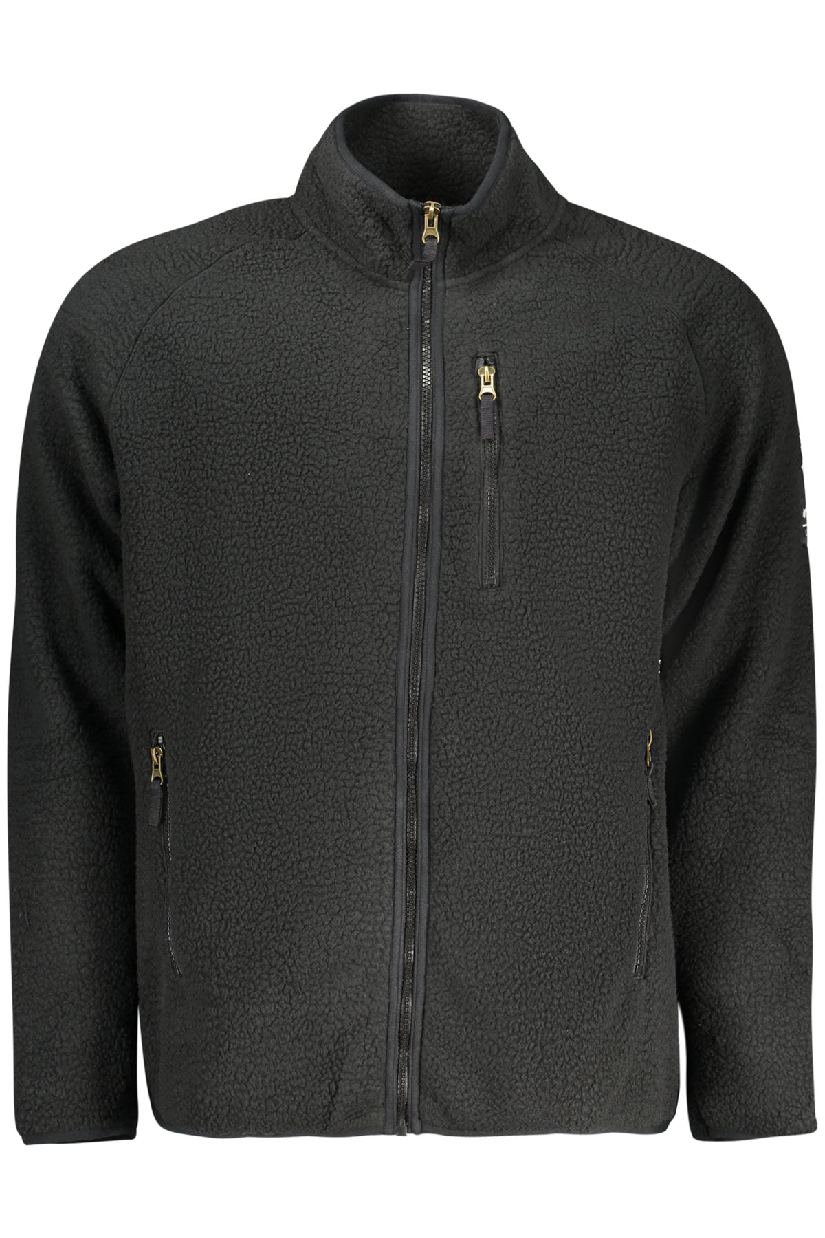 U.S. GRAND FELPA CON ZIP UOMO NERO