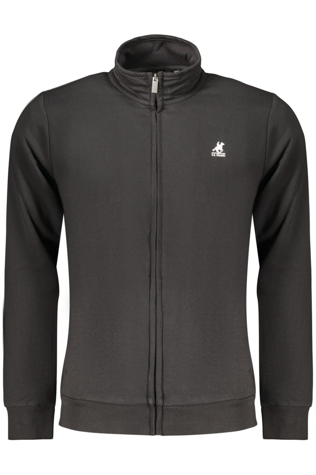 U.S. GRAND FELPA CON ZIP UOMO NERO