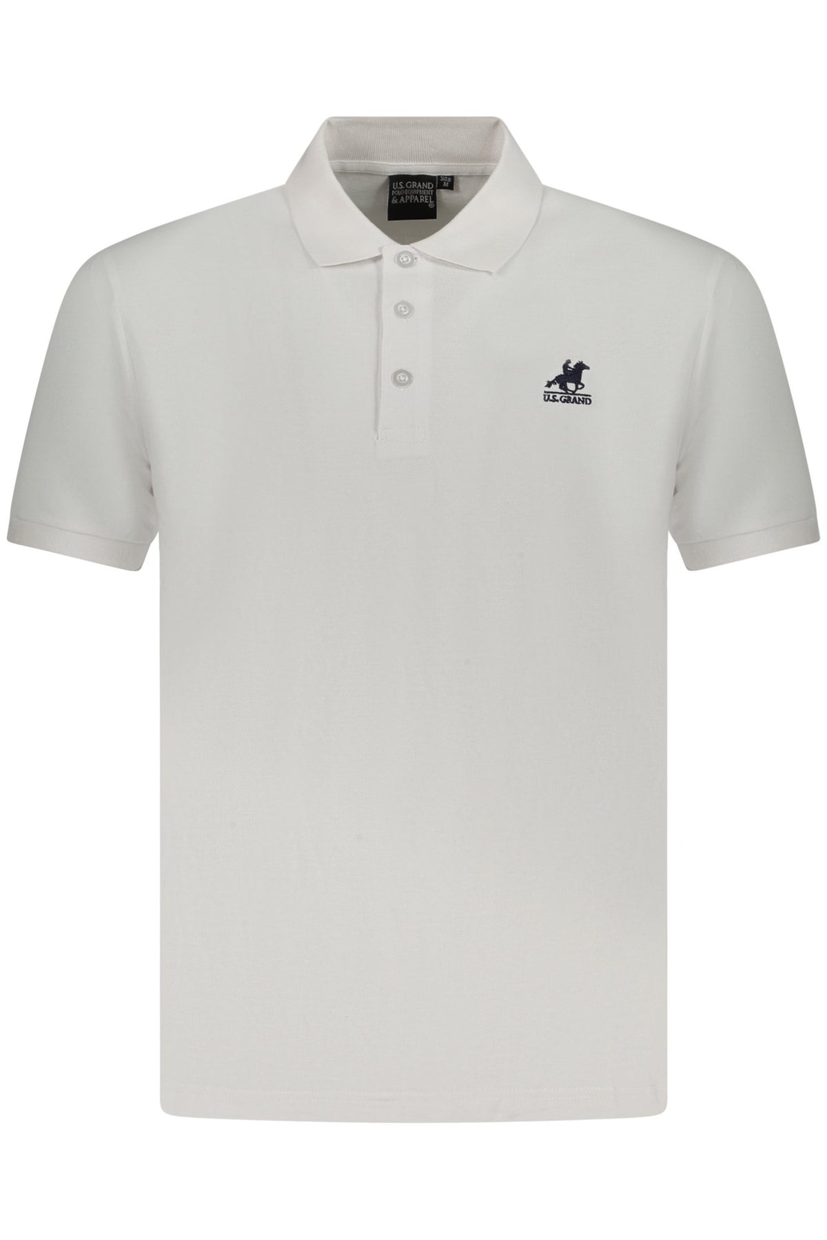U.S. GRAND POLO MANICHE CORTE UOMO BIANCO