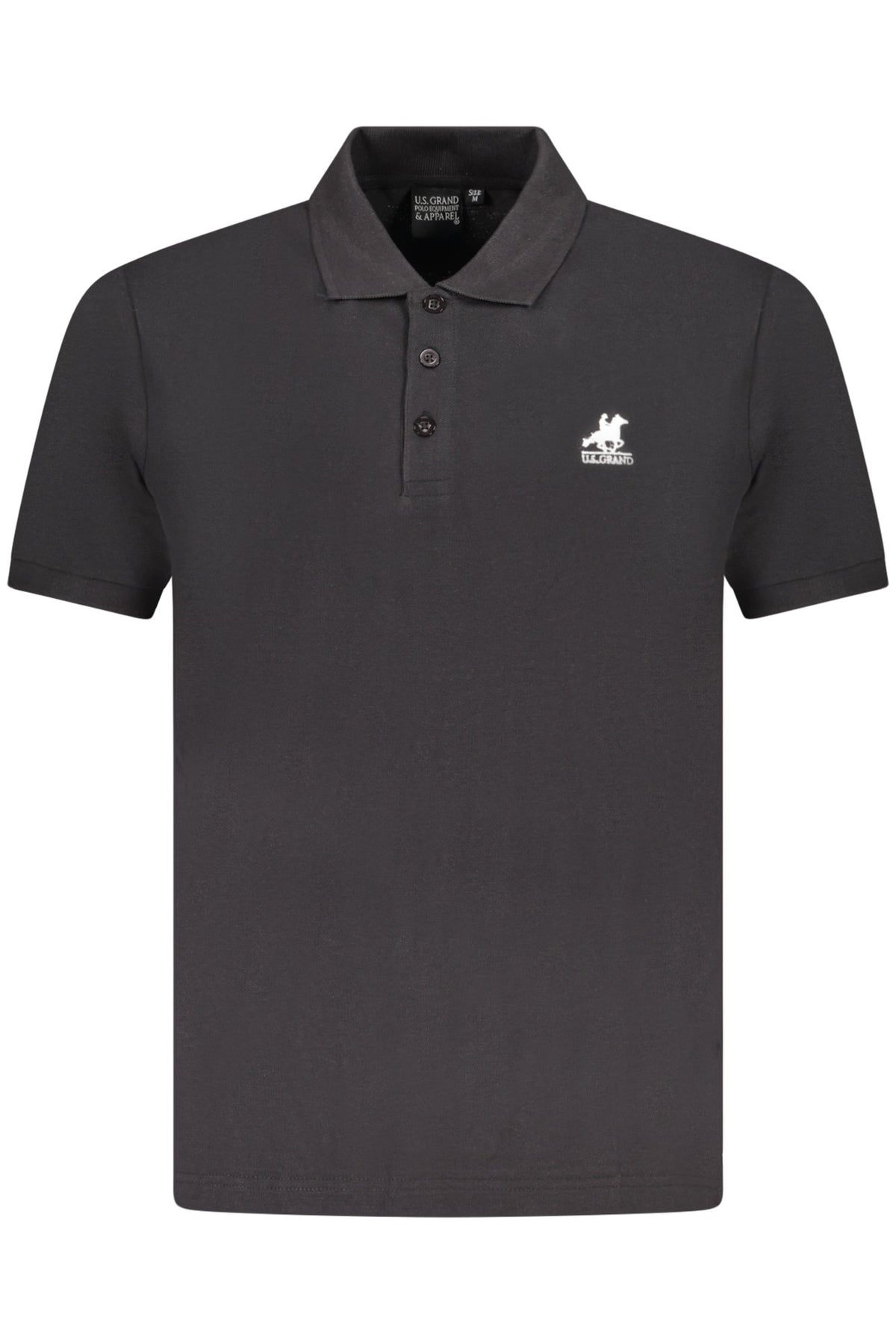 U.S. GRAND POLO MANICHE CORTE UOMO NERO