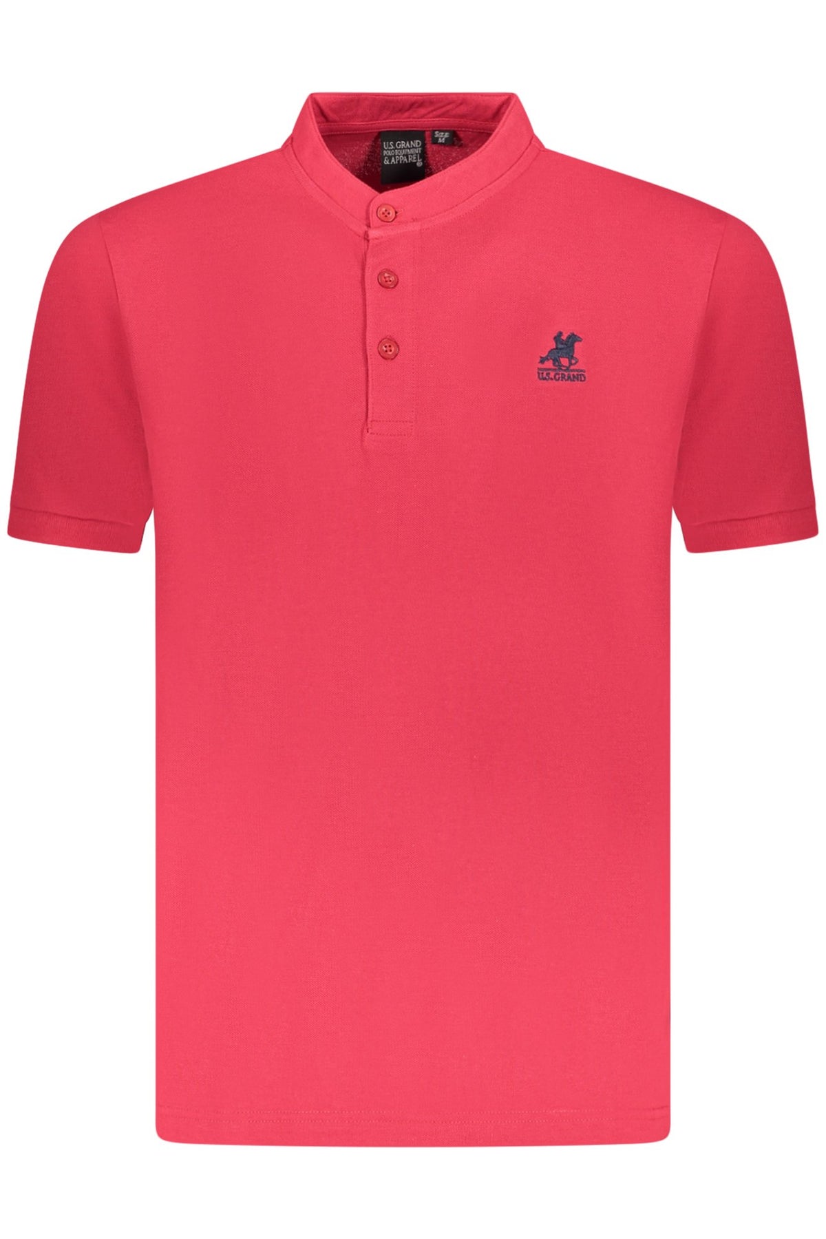 U.S. GRAND POLO MANICHE CORTE UOMO ROSSO