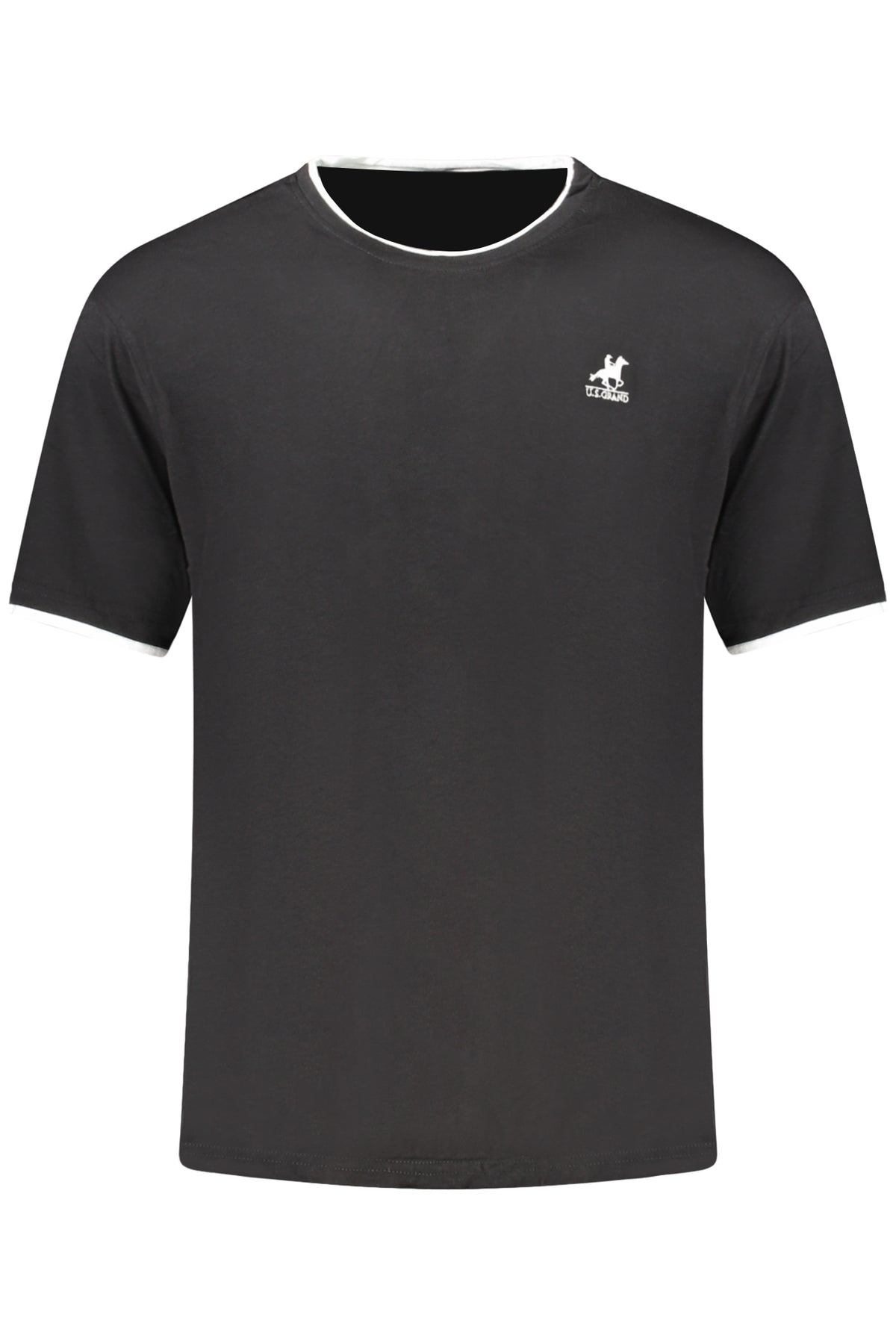 U.S. GRAND T-SHIRT MANICHE CORTE UOMO NERO