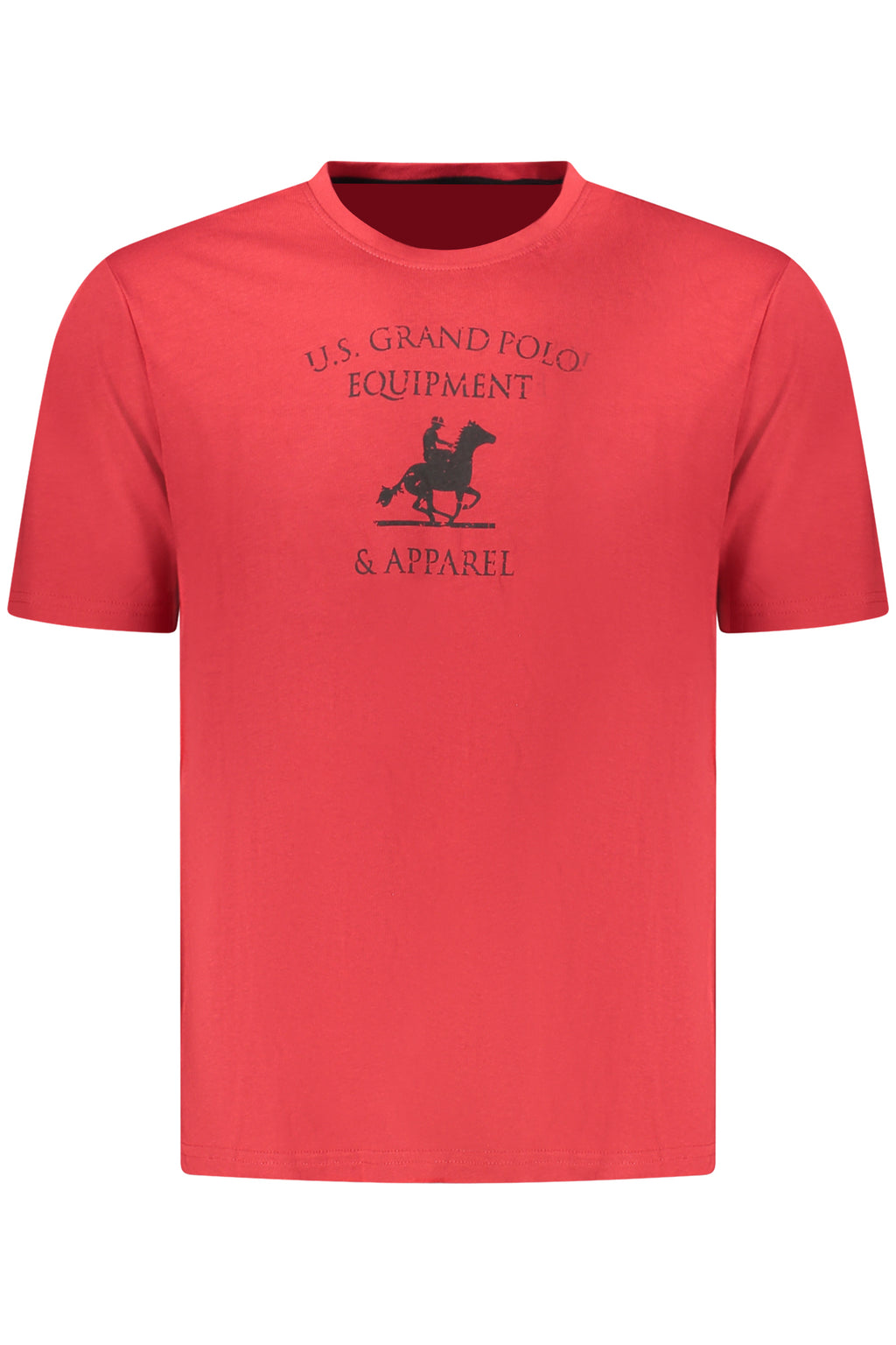 U.S. GRAND T-SHIRT MANICHE CORTE UOMO ROSSO