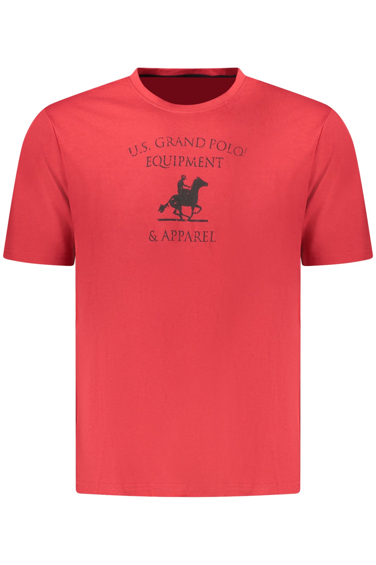 U.S. GRAND T-SHIRT MANICHE CORTE UOMO ROSSO