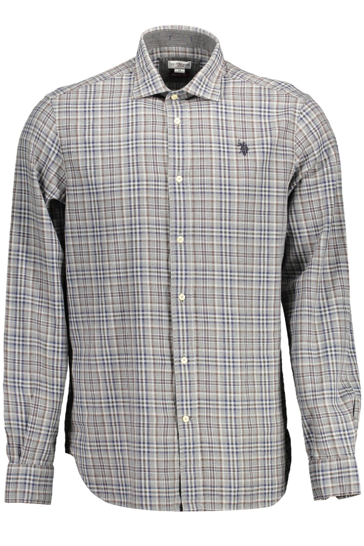 U.S. POLO ASSN. CAMICIA MANICHE LUNGHE UOMO GRIGIO